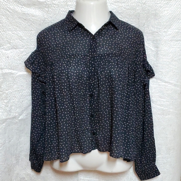 GIMMICKS Printed Ruffle Blouse - Picture 2 of 14